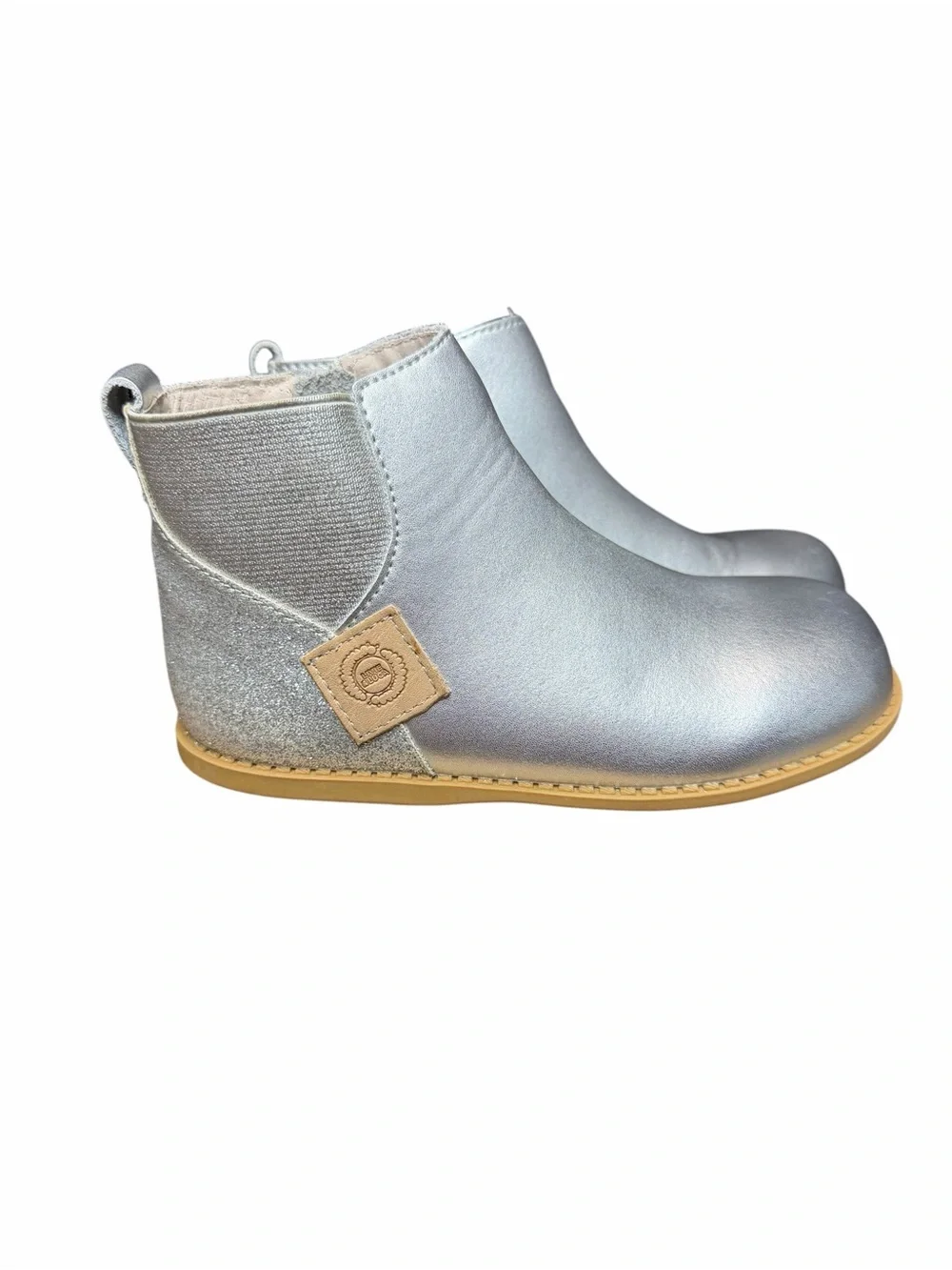 Livie & Luca Girls Metallic Silver Wink Boots | Size 13
